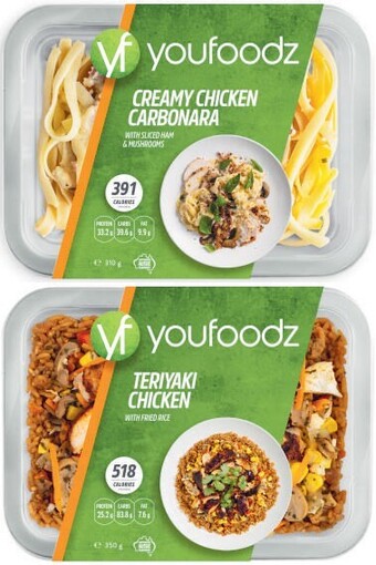 Coles Youfoodz regular meals 300g-350g offer