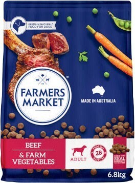 Coles Farmers market dry dog food 6.8kg offer