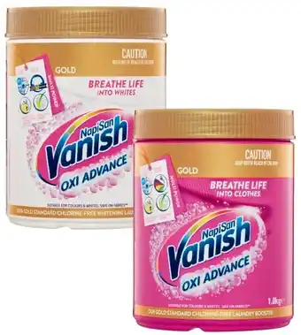Coles Vanish oxi action stain remover powder 1kg offer