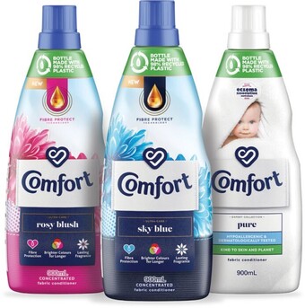 Coles Comfort fabric conditioner 900ml offer