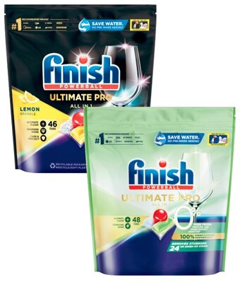 Coles Finish quantum ultimate dishwashing tablets 46 pack or 0% 48 pack offer