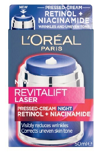 Coles L'oréal revitalift retinol + niacinamide pressed night cream 50ml offer