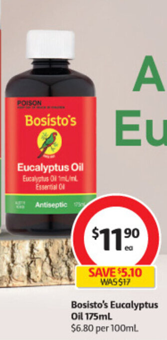 Coles Bosisto's Eucalyptus Oil 175mL offer