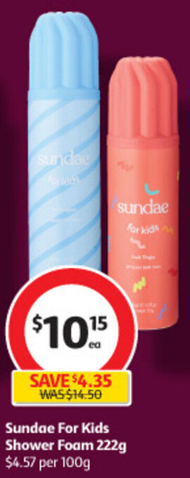 Sundae For Kids Shower Foam 222g