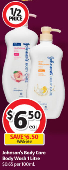 Johnson's Body Care Body Wash 1 Litre
