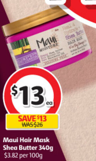 Coles Maui Hair Mask Shea Butter 340g offer