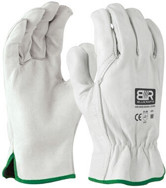 Blue rapta premium leather riggers gloves