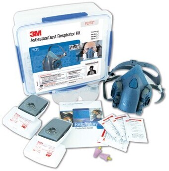 3m asbestos/dust p2/p3* respirator kit