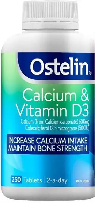 healthylife Ostelin calcium & vitamin d3 250 tablets offer