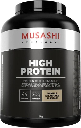 healthylife Musashi high protein vanilla milkshake 2kg offer