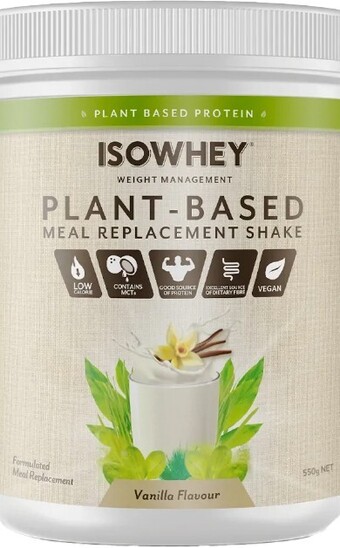 healthylife Isowhey plant-based meal replacement shake vanilla 550g offer