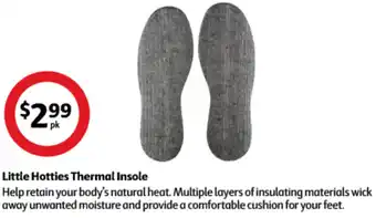 Coles Little Hotties Thermal Insole offer