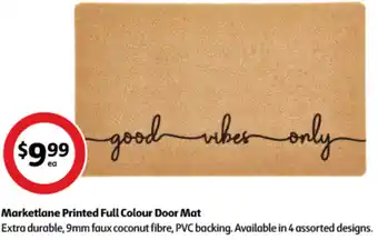 Coles Marketlane Printed Full Colour Door Mat offer