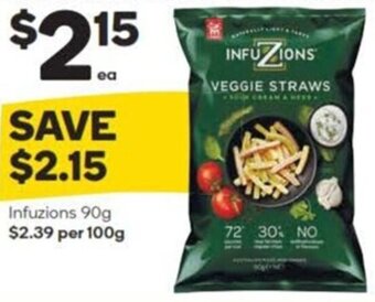 Woolworths Infuzions 90g offer