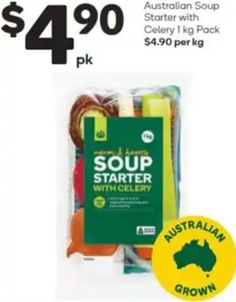Woolworths Australian Soup Starter with Celery 1 kg Pack offer