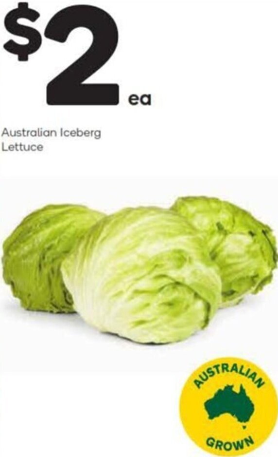 Australian Iceberg Lettuce offer at Woolworths