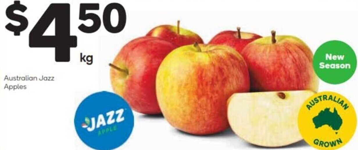 Australian Jazz Apples offer at Woolworths