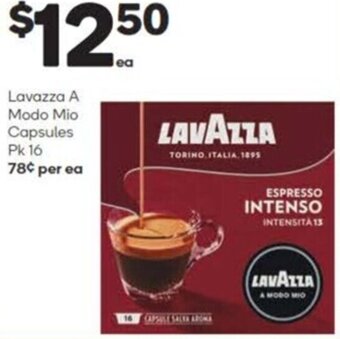 Woolworths Lavazza A Modo Mio Capsules Pk 16 offer