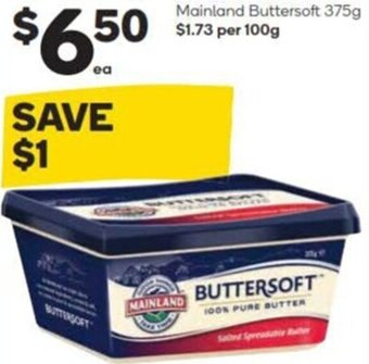 Woolworths Mainland Buttersoft 375g offer
