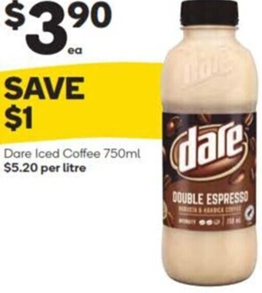 Dare Iced Coffee 750ml offer at Woolworths