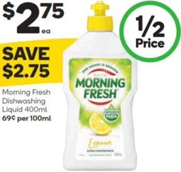 Morning Fresh Dishwashing Liquid 400ml offer at Woolworths