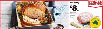 Woolworths Australian Pork Shoulder Boneless Roast offer