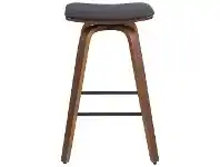 LivingStyles Cooper Bar Stool, Black / Walnut offer