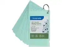 Officeworks Studymate Study Cards Pastel Green 50 Sheets offer