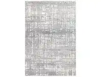 LivingStyles Mirage Ashley Abstract Modern Rug, 240x330cm, Silver offer