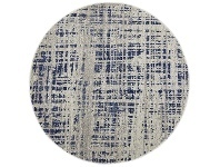 LivingStyles Mirage Ashley Abstract Modern Round Rug, 240cm, Navy offer