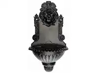 LivingStyles Kingsland Cast Iron Garden Wall Fountain (Fountain Only), Black offer