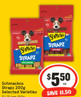 IGA Schmackos Strapz 200g offer