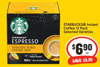 IGA STARBUCKSⓇ Instant Coffee 12 Pack offer
