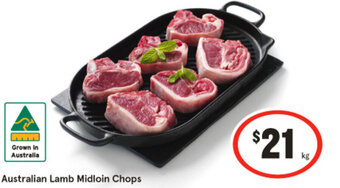 IGA Australian Lamb Midloin Chops offer