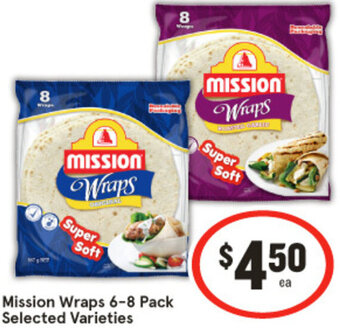 IGA Mission Wraps 6-8 Pack offer