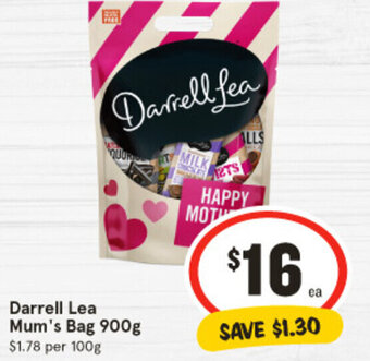 IGA Darrell Lea Mum's Bag 900g offer