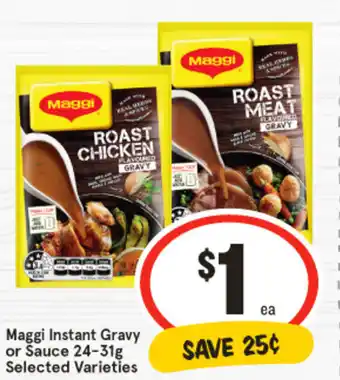 IGA Maggi Instant Gravy or Sauce 24-31g offer
