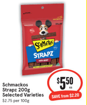IGA Schmackos Strapz 200g offer