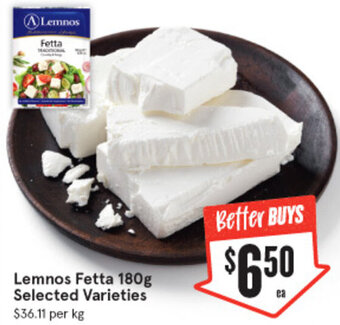 IGA Lemnos Fetta 180g offer