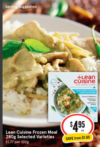 IGA Lean Cuisine Frozen Meal 280g offer