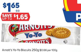 Foodland Arnott's Yo-Yo Biscuits 250g offer