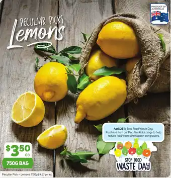 Foodland Peculiar Pick - Lemons 750G BAG offer