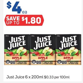 Foodland Just Juice 6 x 200ml offer