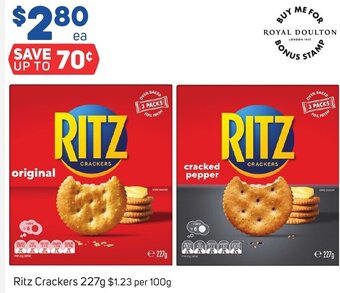 Foodland Ritz Crackers 227g offer