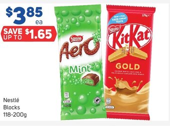 Foodland Nestlé Blocks 118-200g offer