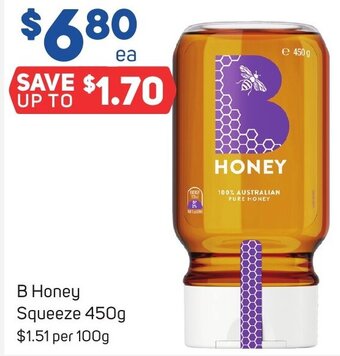 Foodland B Honey Squeeze 450g offer