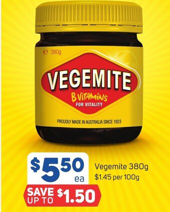 Foodland Vegemite 380g offer