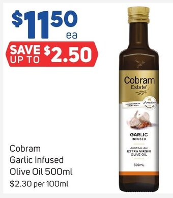 Foodland Cobram Garlic Infused Olive Oil 500ml offer