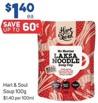 Foodland Hart & Soul Soup 100g offer