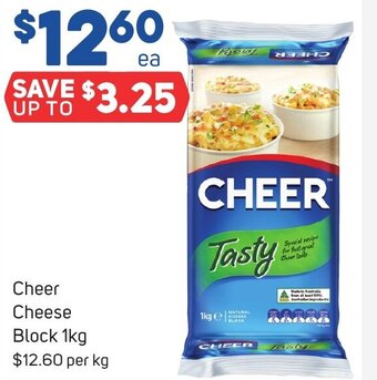 Foodland Cheer Cheese Block 1kg offer